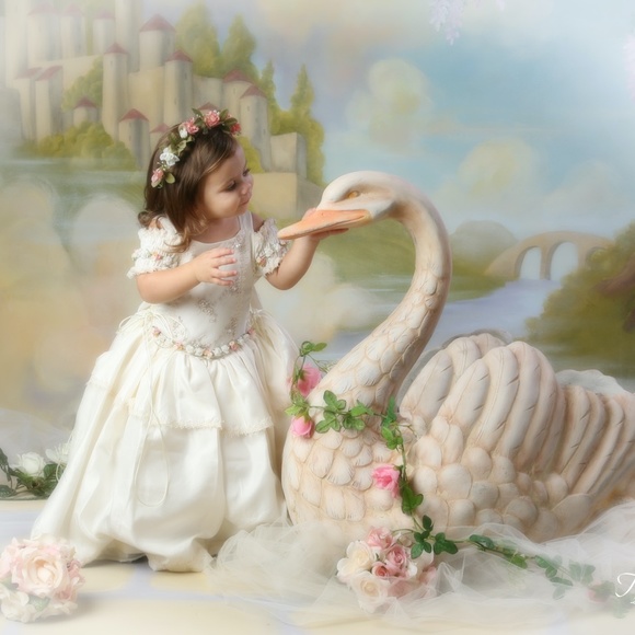 Gold Flower Girl Party Dress Princess Formal Special Occasion Size 2 NWT - Picture 11 of 12